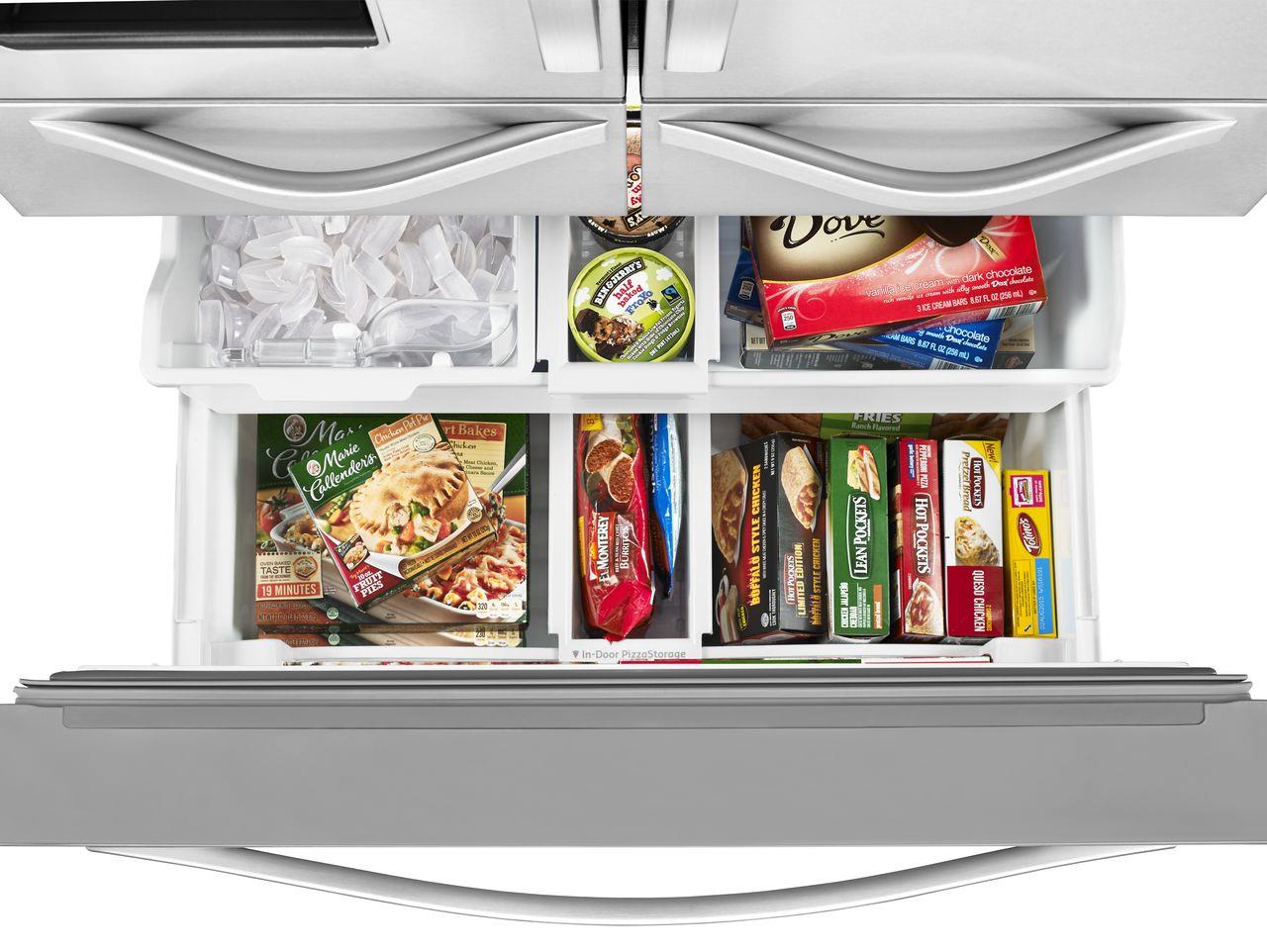 Whirlpool 26 Cu Ft Double Drawer French Door Refrigerator With Dual Icemakers Westrich Furniture Appliances Refrigerator French Door