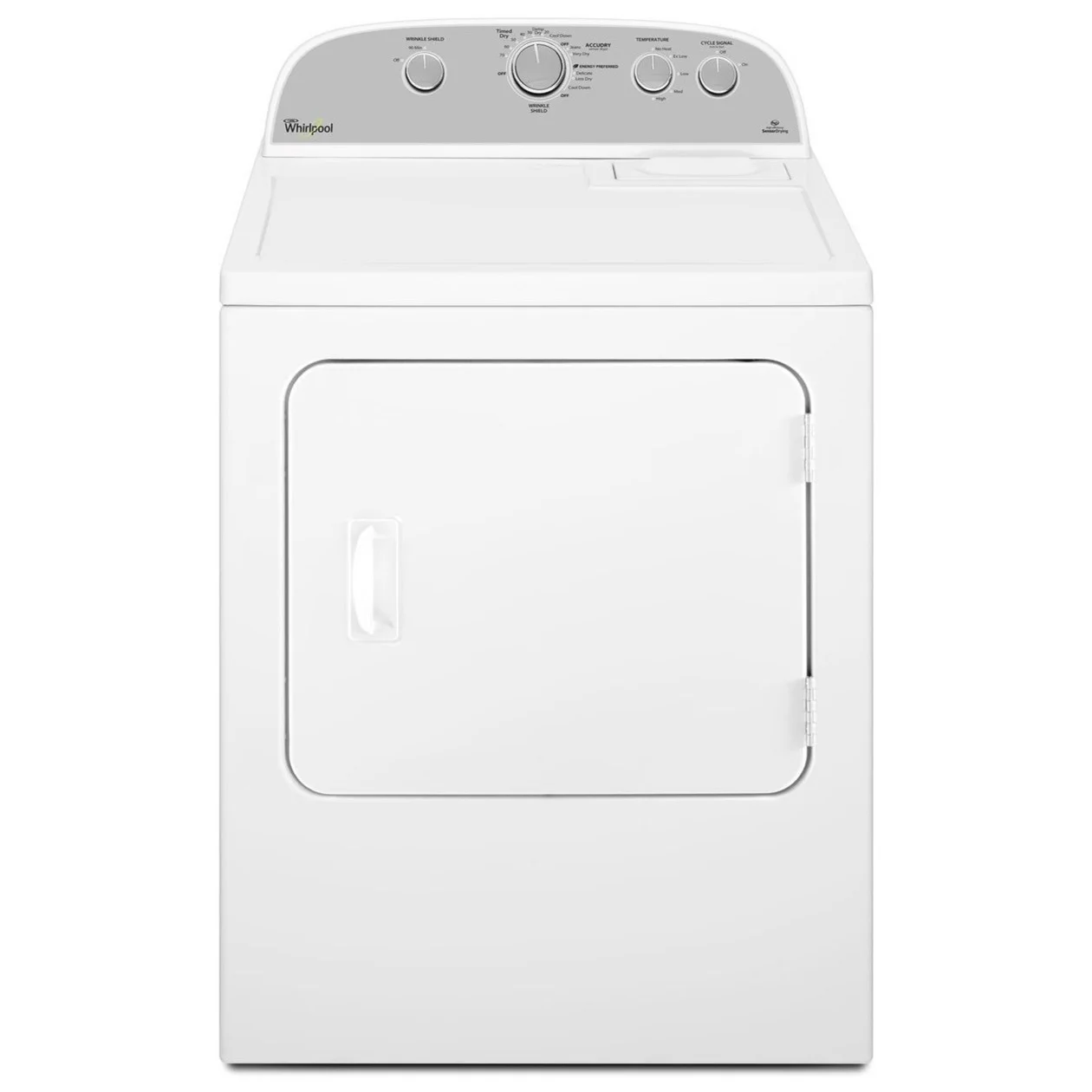 Whirlpool WGD4985EW 5.9 cu. ft. Top Load Gas Dryer with Flat Back Design, Furniture and ApplianceMart