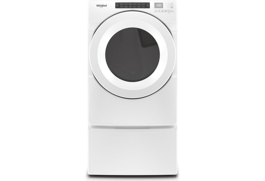 Whirlpool Wgd560lhw 7 4 Cu Ft Front Load Long Vent Gas Dryer