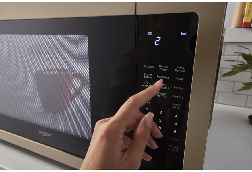 Whirlpool Wmc50522hn 2 2 Cu Ft Countertop Microwave With Sensor