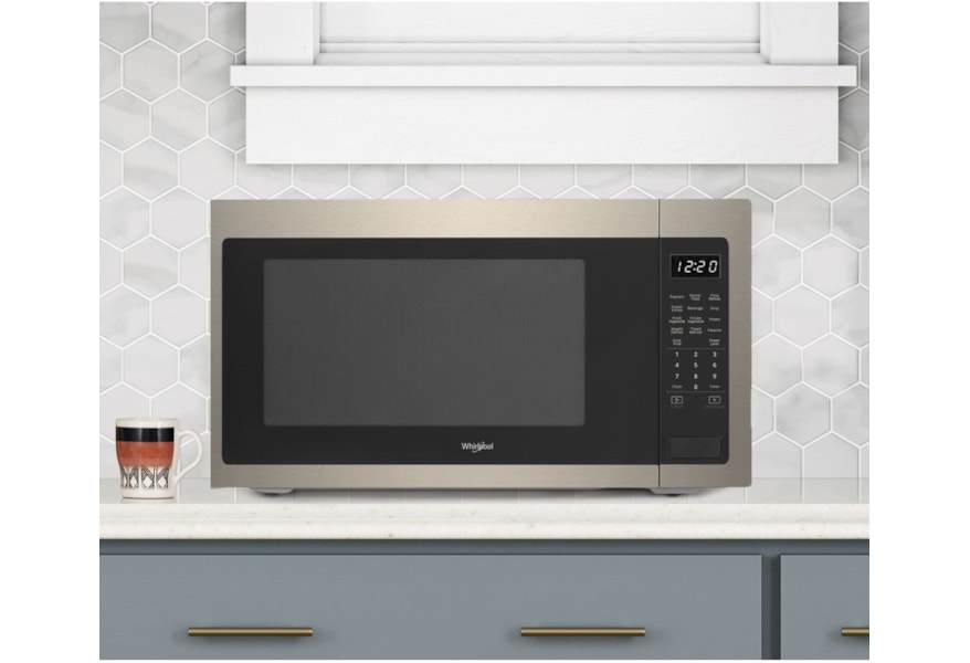 Whirlpool Wmc50522hn 2 2 Cu Ft Countertop Microwave With Sensor