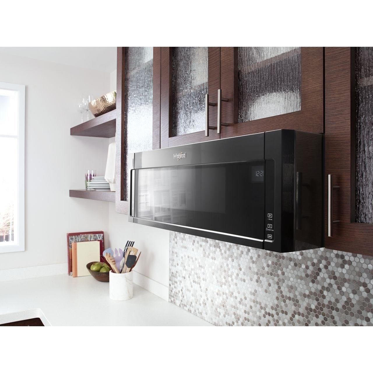 low profile microwave oven