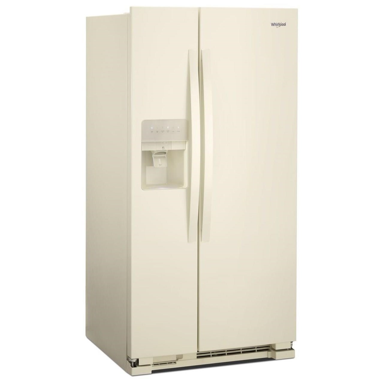 whirlpool 21 cubic foot refrigerator side by side