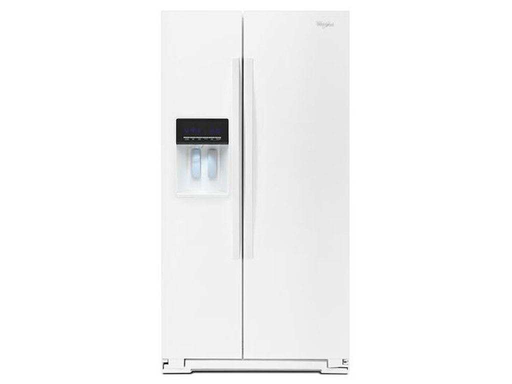 Whirlpool 20 6 Cu Ft Counter Depth Side By Refrigerator With Whirlpool Side By Refrigerators20 6 Cu Ft