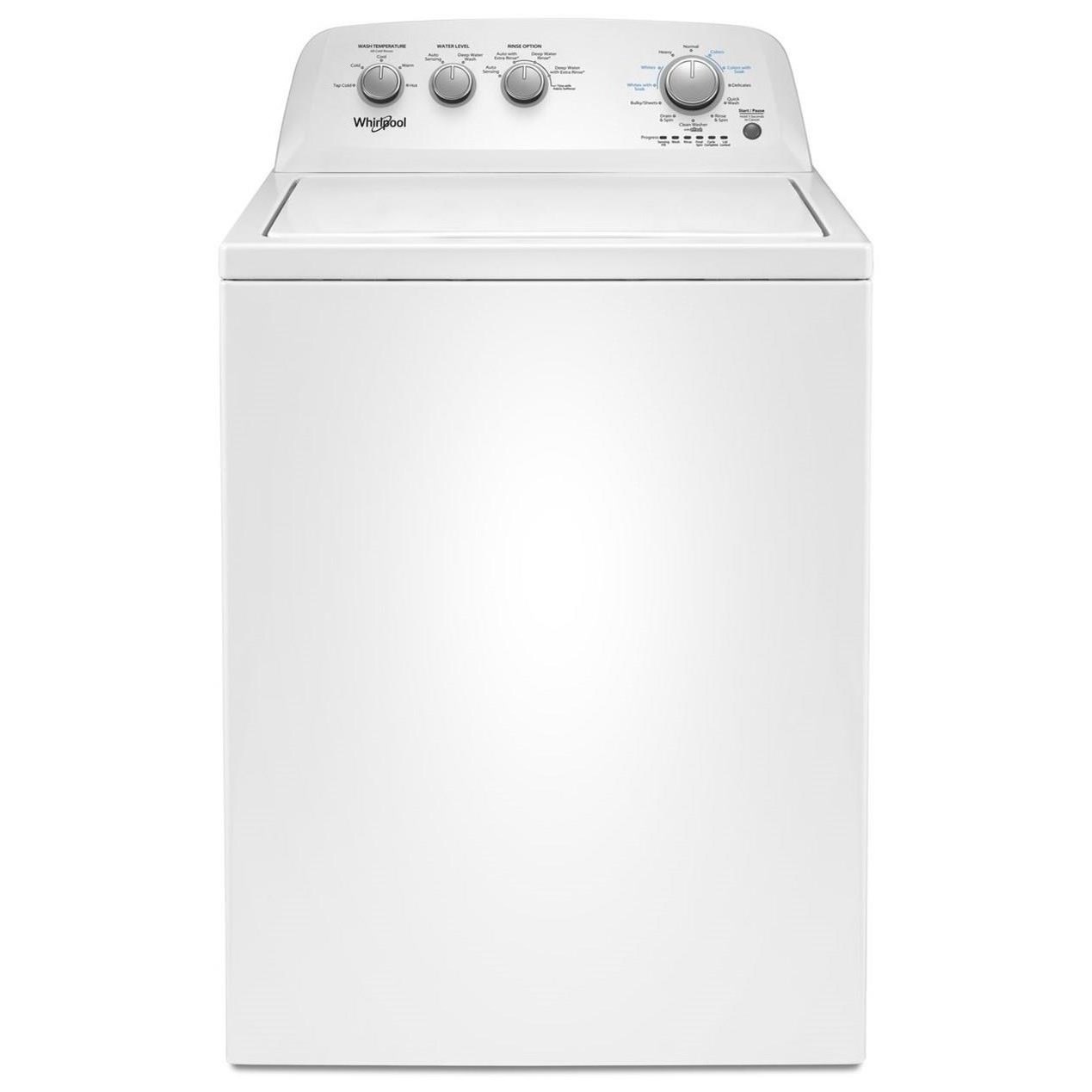 Whirlpool Wtw4855hw 3 8 Cu Ft Top Load Washer With Soaking Cycles 12 Cycles Furniture And Appliancemart Washers Top Load