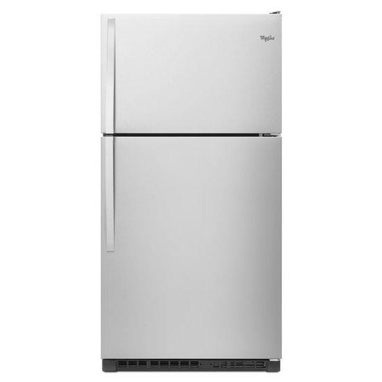 whirlpool top mount fridge
