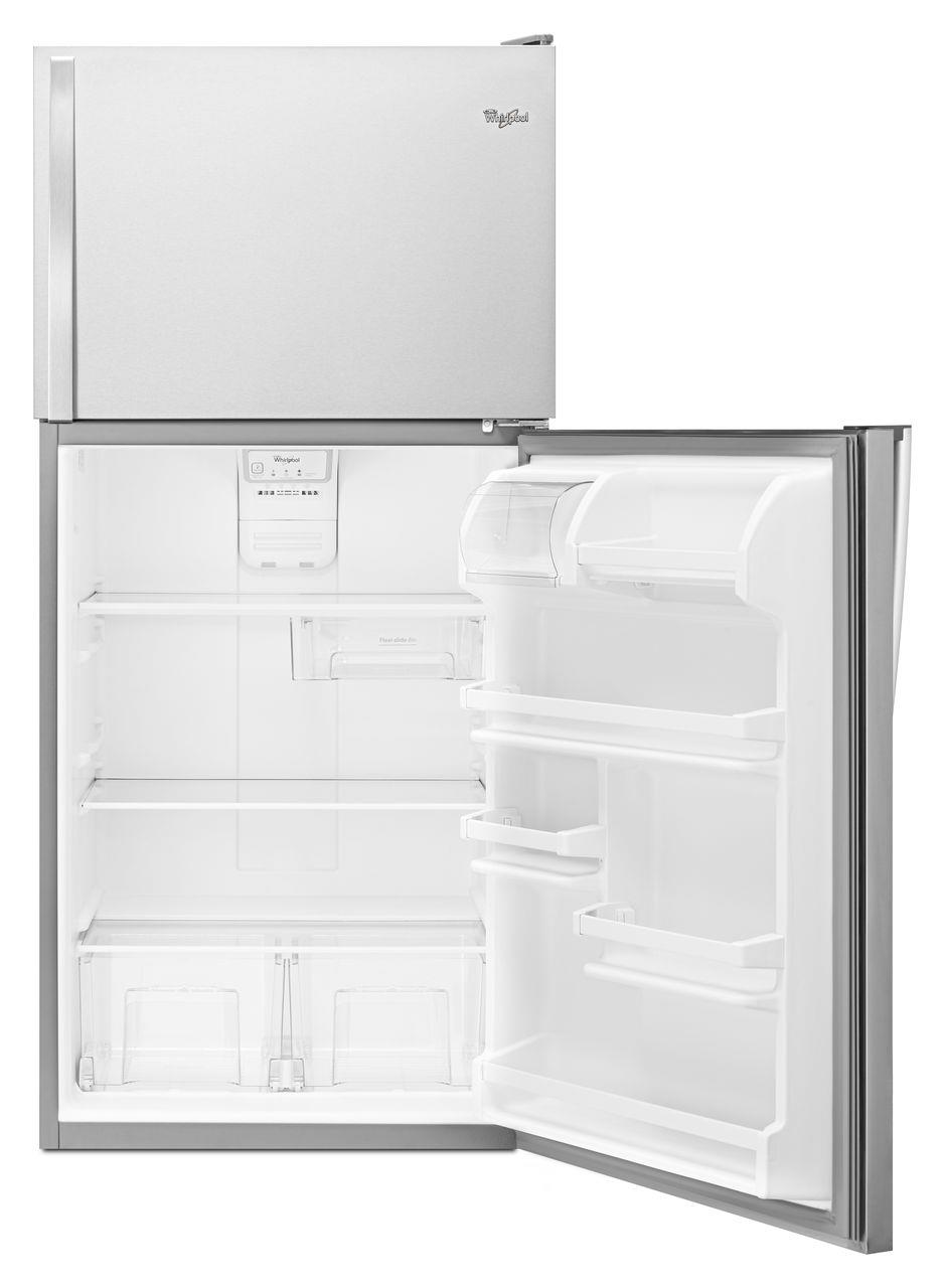 whirlpool top mount fridge