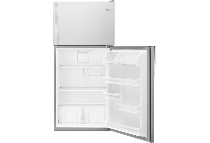 Whirlpool Wrt318fzdm 18 Cu Ft Top Freezer Refrigerator With Flexi Slide Bin Furniture And Appliancemart Refrigerator Top Freezer