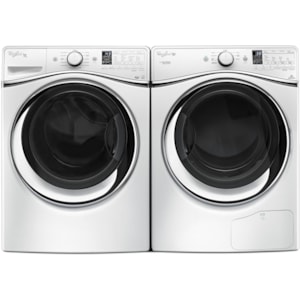 Whirlpool 4 5 Cu Ft Duet Steam Front Load Washer And 7 3 Cu Ft Hybridcare Ventless Duet Dryer Pedigo Furniture Washer Dryer Combo