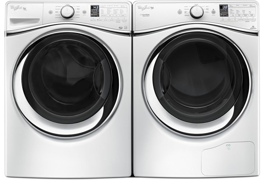 Whirlpool 4 5 Cu Ft Duet Steam Front Load Washer And 7 3 Cu Ft Hybridcare Ventless Duet Dryer Pedigo Furniture Washer Dryer Combo