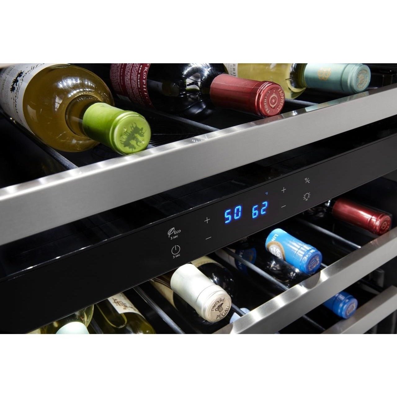 Whirlpool Wuw55x24hs 24 Inch Wide Undercounter Wine Center With 46