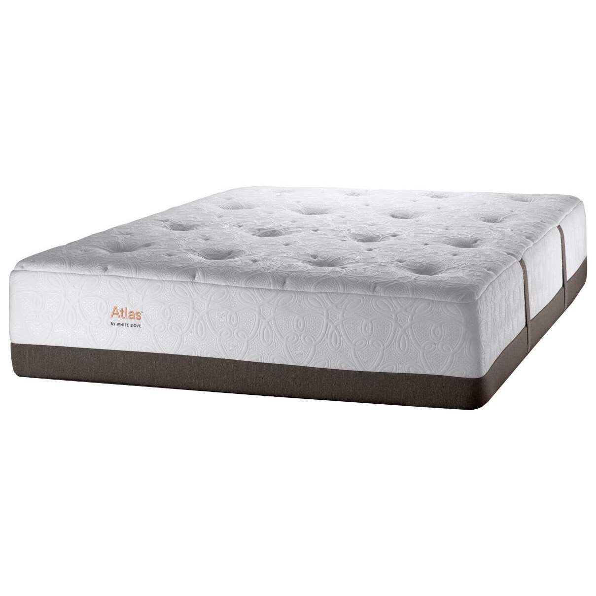 White Dove Mattress Atlas 4350 Queen Plush Pocketed Coil Mattress