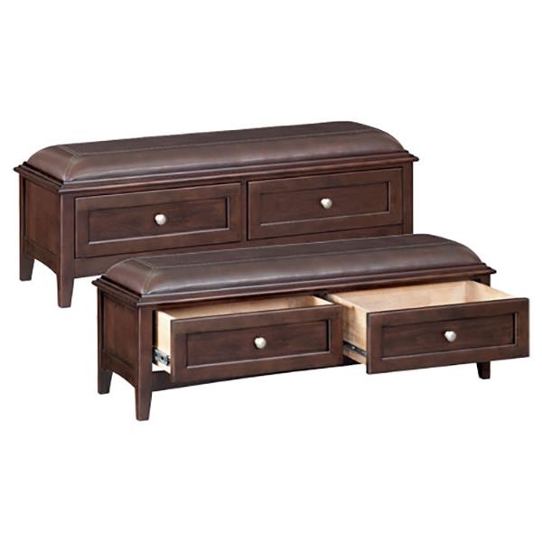 Mckenzie Caffe 2 Drawer Storage Bench Rotmans Bench