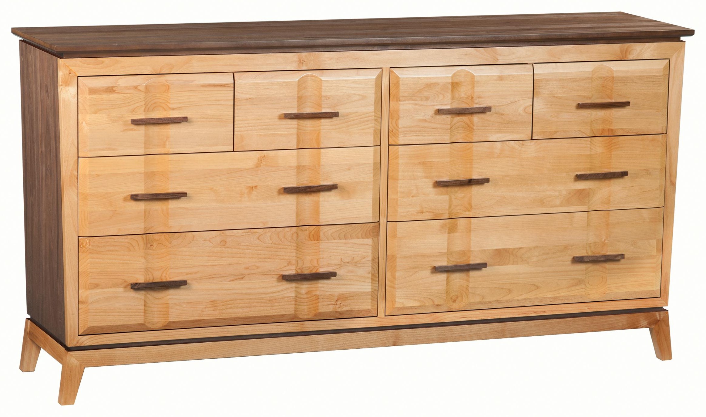 Whittier Wood Addison 000024807000 Two-Tone 70" Low Dresser | Crowley  Furniture & Mattress | Dressers