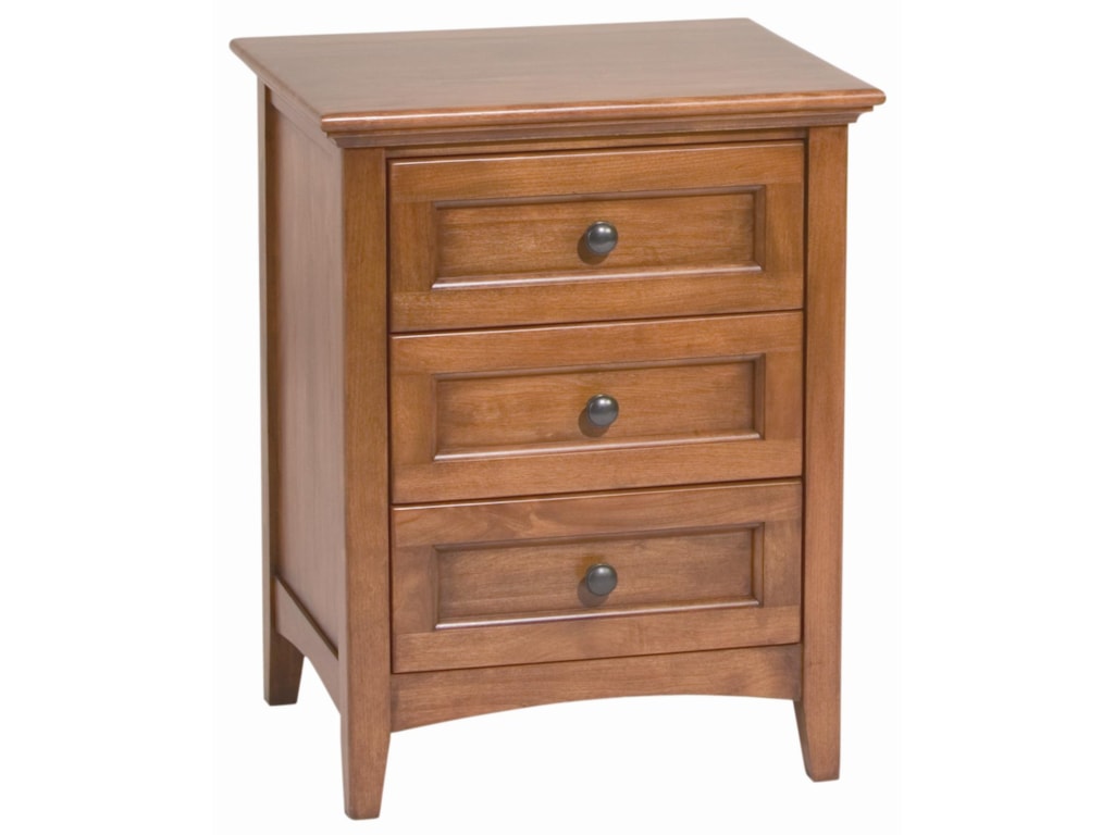 Whittier Wood McKenzie3 Drawer Nightstand