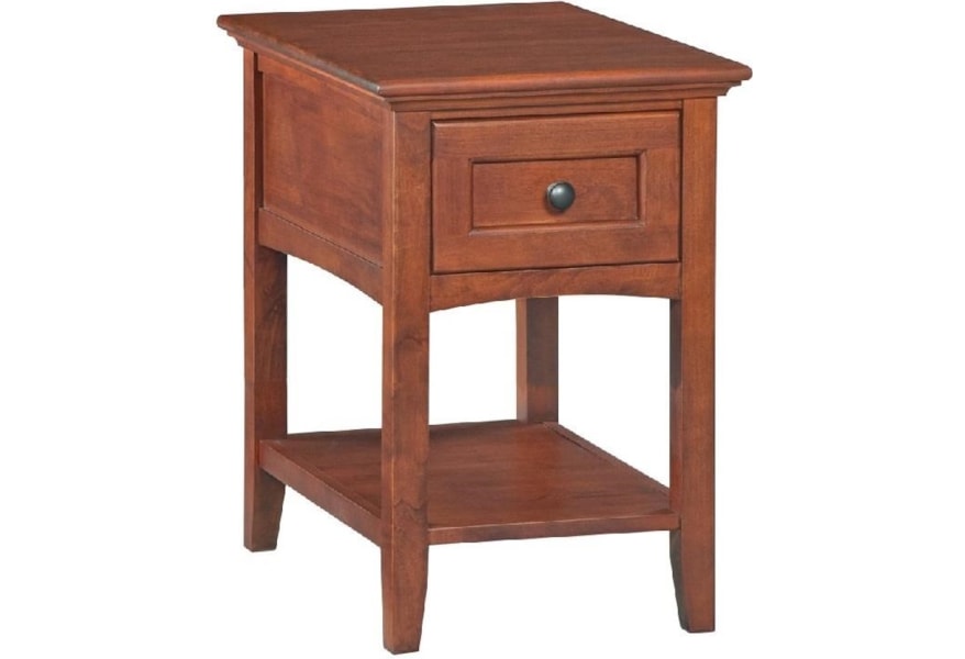 Chairside End Table With Drawer Sadler S Home Furnishings End Tables