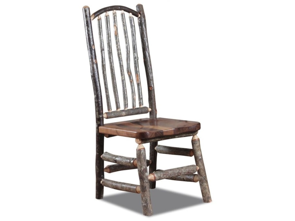 Wildwoods Hickory Log Dining Railback Chair Conlin S Furniture