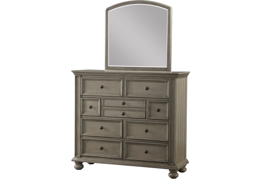 Winners Only Barnwell Relaxed Vintage Dresser Mirror Combination