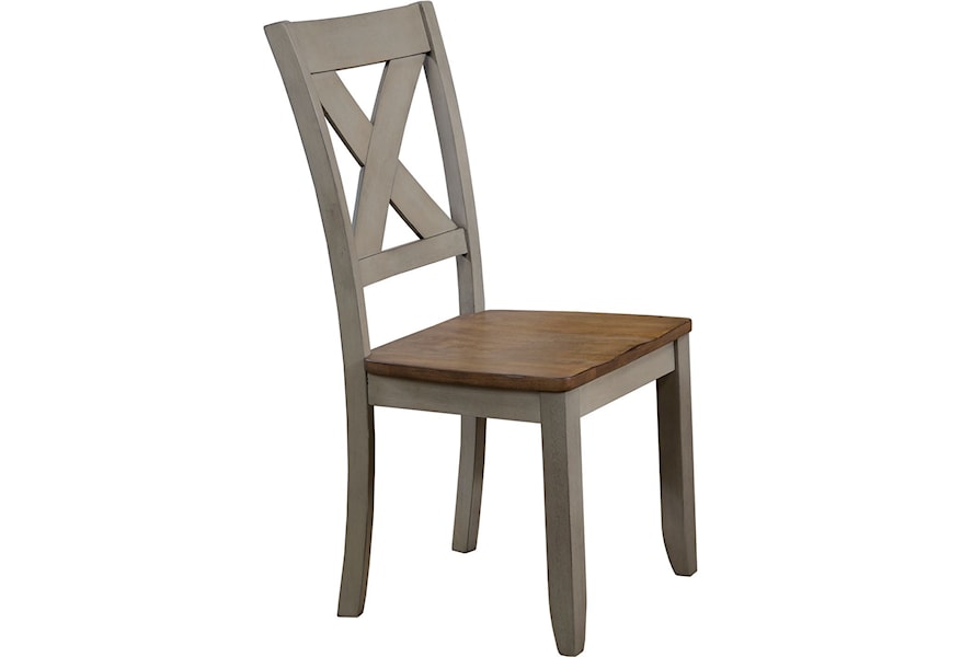 Winners Only Barnwell Db521s X Back Farmhouse Dining Side Chair