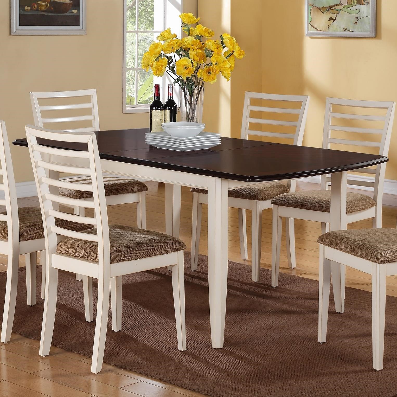 Winners Only Brownstone 72 Leg Table With Butterfly Leaf