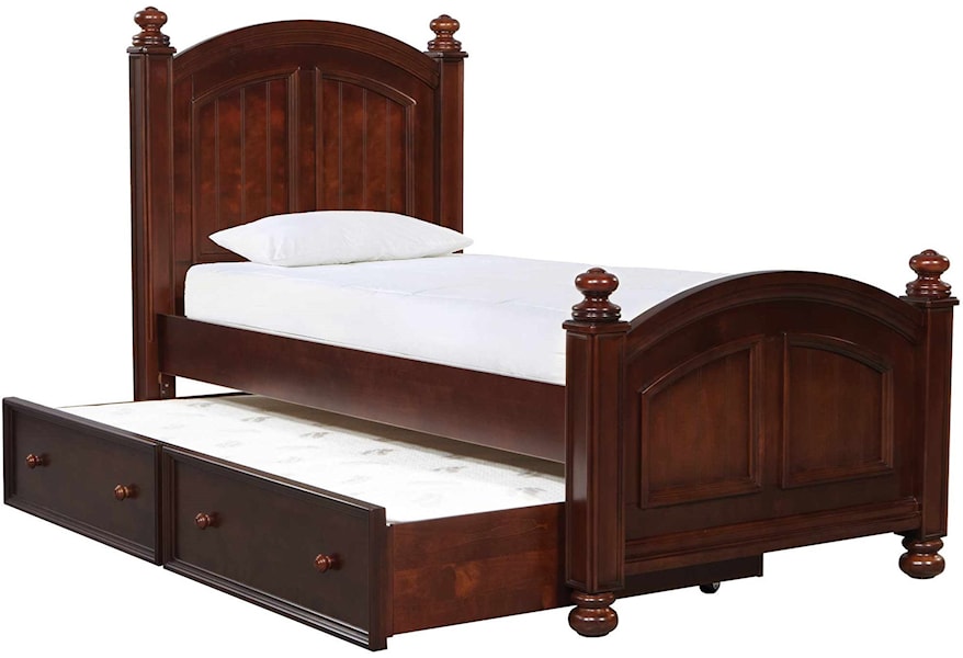 Winners Only Cape Cod Transitional Panel Twin Bed With Trundle
