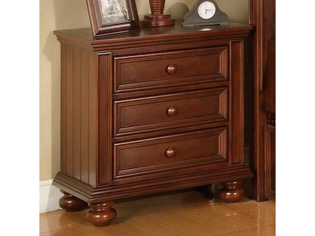 Winners Only Cape CodThree Drawer Night Stand