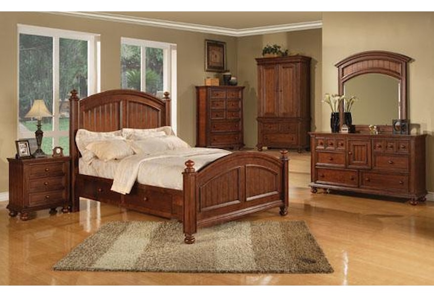 Winners Only Cape Cod 6 Drawer Dresser And Landscape Mirror