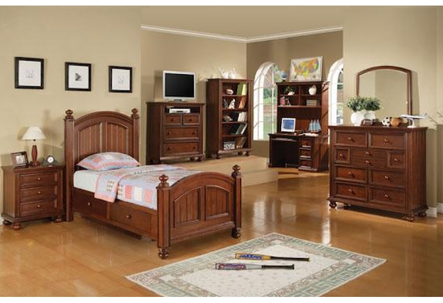 Winners Only Cape Cod Bg1006y 1009y Youth Tall 9 Drawer Dresser And Mirror Combination Gill Brothers Furniture Dresser Mirror Sets