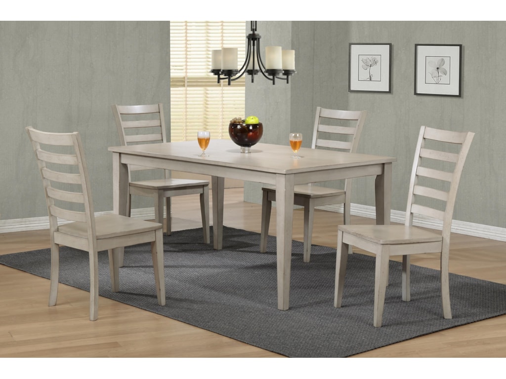 Winners Only Carmel Table 4 Chairs Reeds Furniture Dining 5 Piece Sets