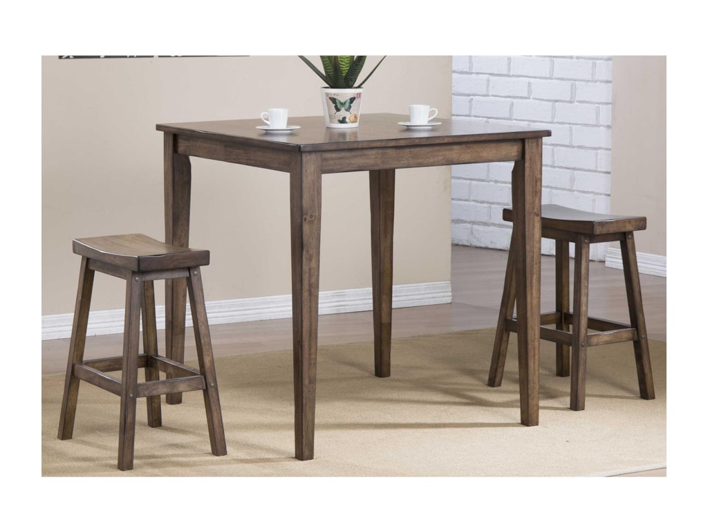 Winners Only Carmel 3 Piece Counter Height Dining Set Lindy S Winners Only Carmel 3 Piece Counter Height Dining Set
