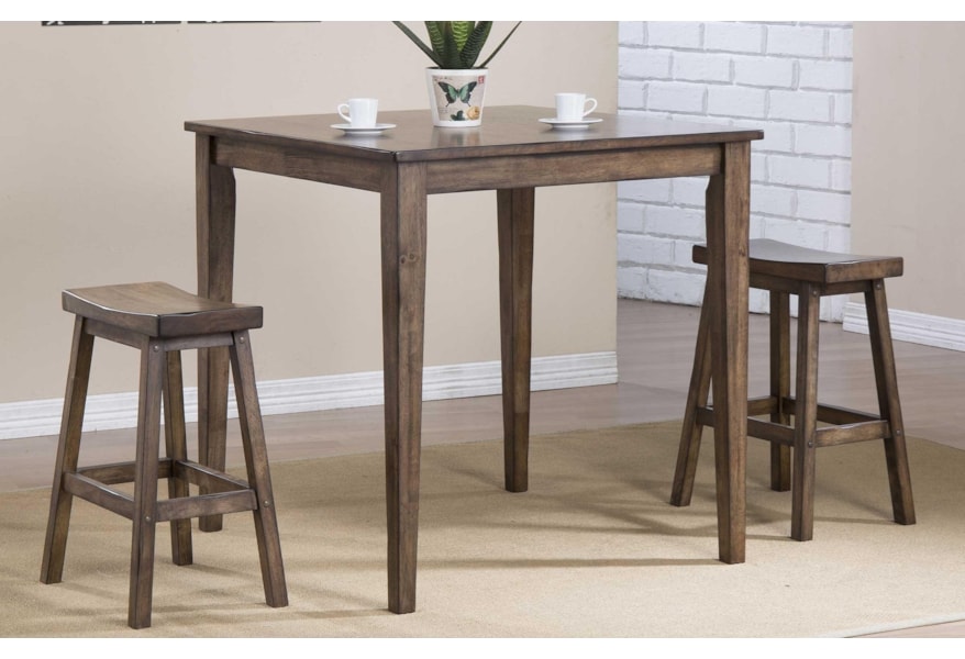 Winners Only Carmel Dct33636r 36 Square Counter Height Table Dunk Bright Furniture Pub Tables