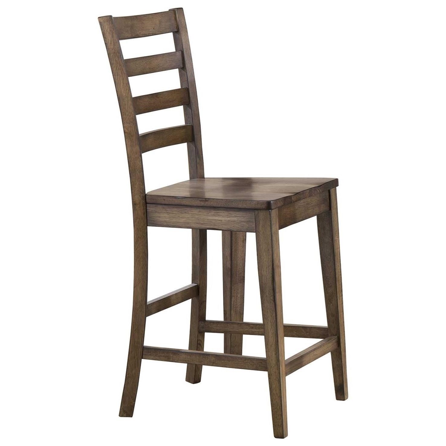 Winners Only Carmel Dct35024r Ladder Back Counter Height Barstool