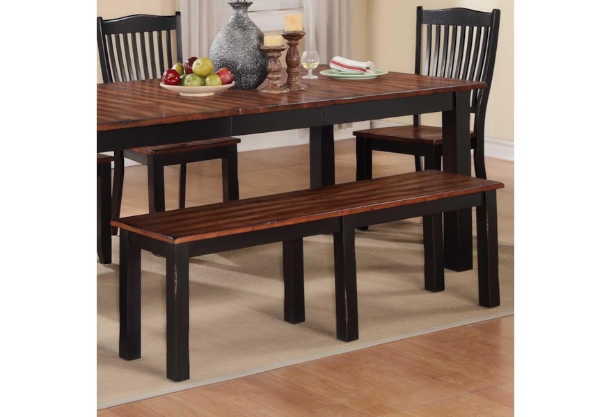 Winners Only Carson Dfc1455 Dining Bench With Wood Seat Dunk Dining Bench With Wood Seat