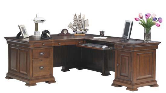 Winners Only Classic L Shape Computer Desk With Return Dunk