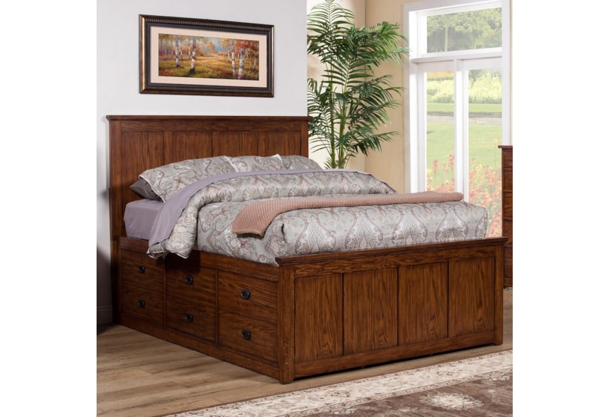 Winners Only Colorado California King Storage Bed with 6 Drawers  Winners Only Colorado California King Storage Bed with 6 Drawers