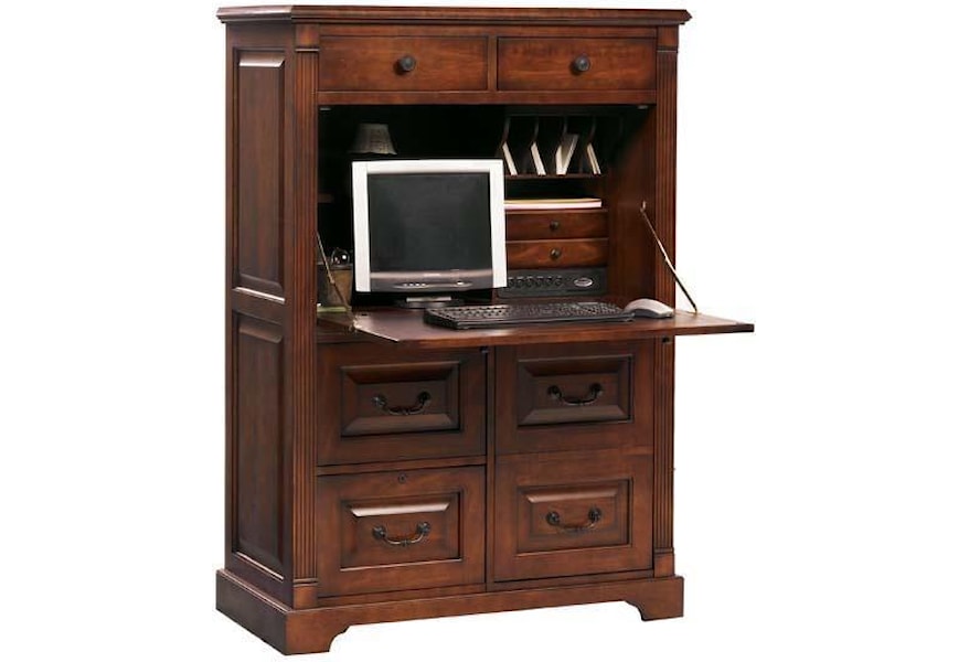 Winners Only Country Cherry K142cann Computer Armoire With Drop