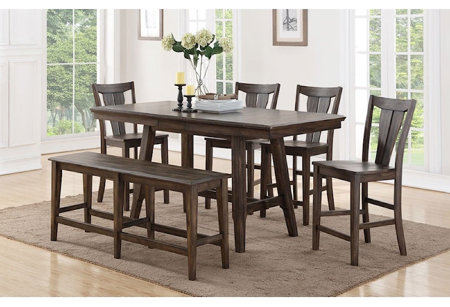 Winners Only Daphne 78 Solid Birch Counter Height Dining Table