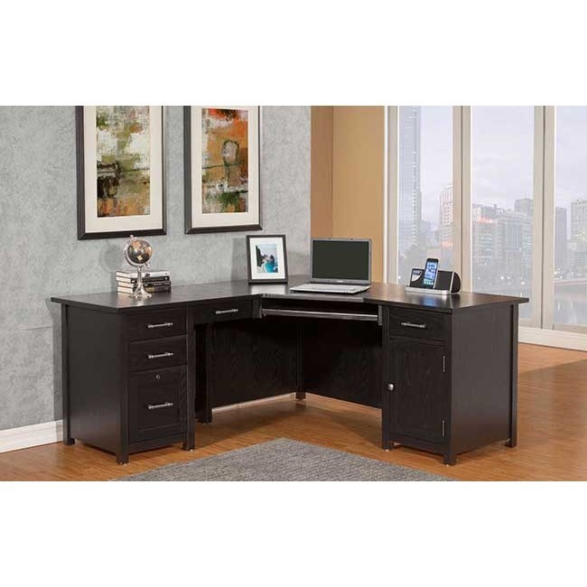 Winners Only Denver Transitional 66 Wedge Desk With Locking File