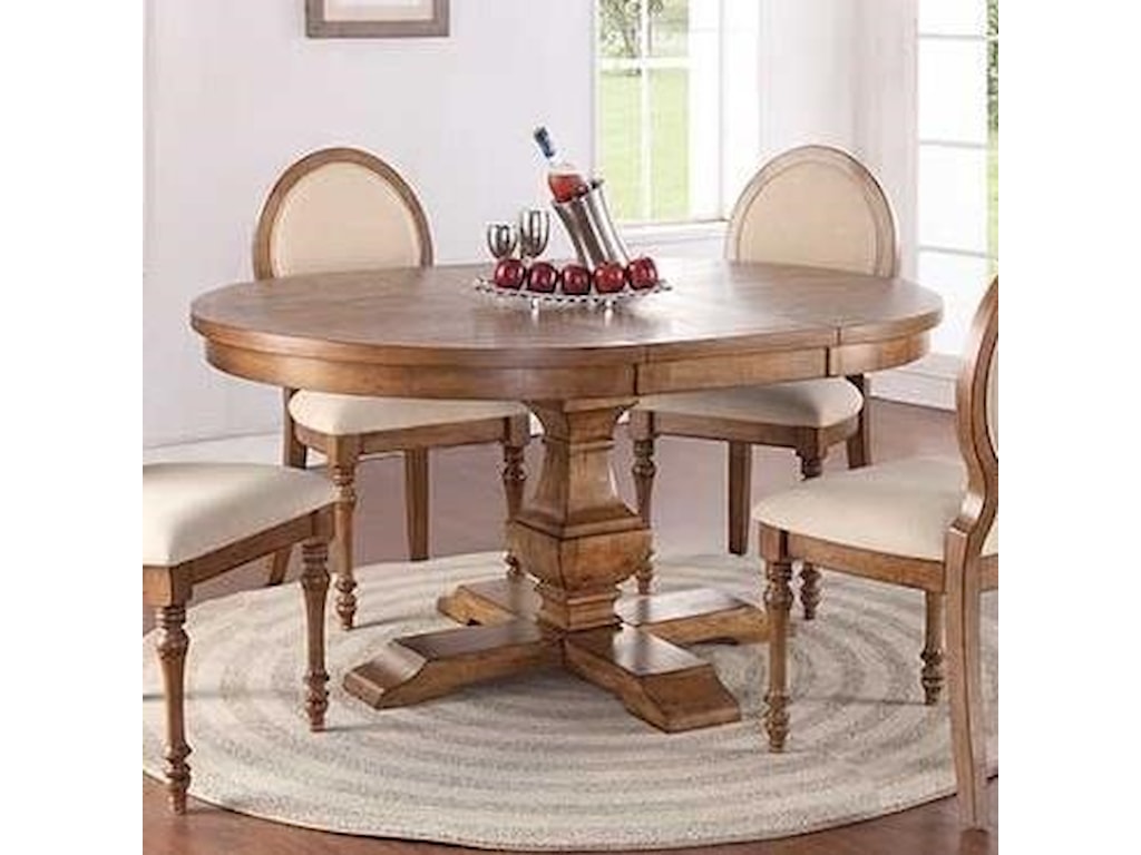 Winners Only Glendale Cottage Style 66 Pedestal Table With 18