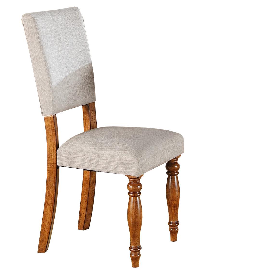 Winners Only Grand Estate Side Chair With Upholstered Seat And