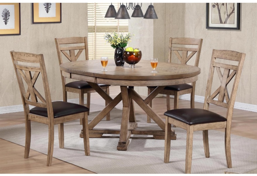 Winners Only Grandview Dfg1452sn X Back Side Chair With Upholstered Seat Dunk Bright Furniture Dining Side Chairs