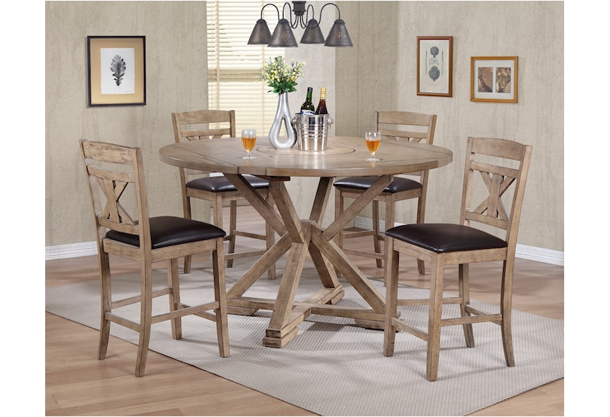 tall round kitchen table and chairs