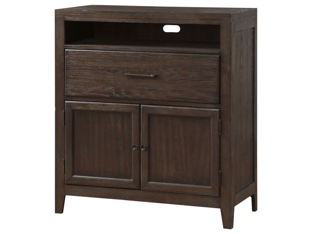 Hanson Contemporary Tv Chest With Cord Access Hole By Winners Only At Gallery Furniture