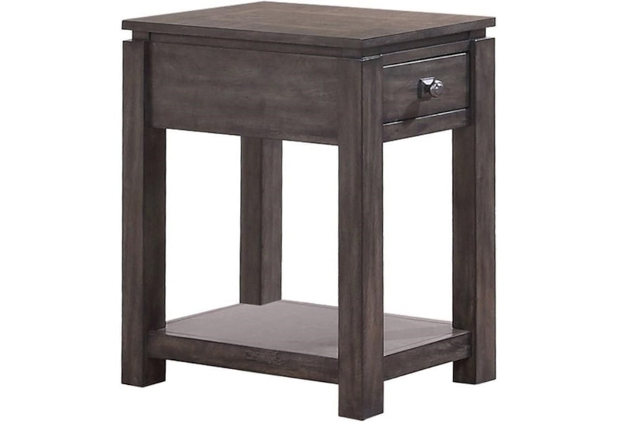 Hartford 14 Chair Side Table With Shelf Sadler S Home Furnishings End Tables