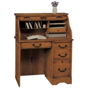 Winners Only Heritage Oak H136r Rta Roll Top Desk Dunk Bright Furniture Roll Top Desks