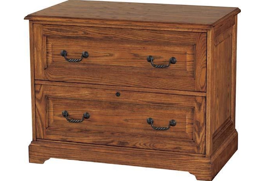 Winners Only Heritage Oak H151 Two Drawer Oak Lateral File Cabinet