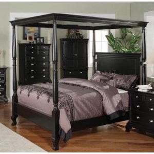 Winners Only Madison Bme1002q Traditional Canopy Queen Bed With Decorative Molding Dunk Bright Furniture Canopy Beds