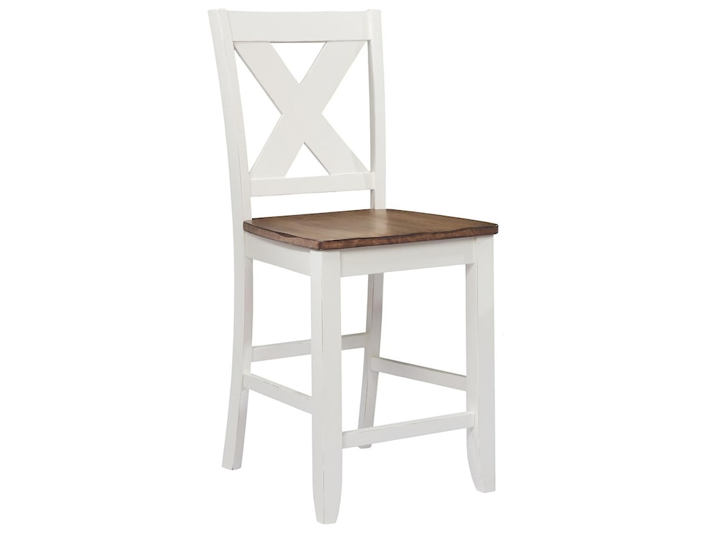 Winners Only Pacifica X Back Counter Height Barstool Steger S