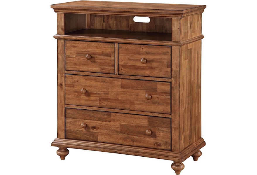 Winners Only Quails Run Bq1007tv Transitional Media Chest With 4