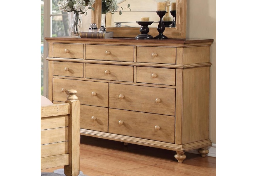 Winners Only Quails Run Bqw1006 Transitional 10 Drawer Dresser